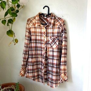 We the free s or xs fitted flannel, button down